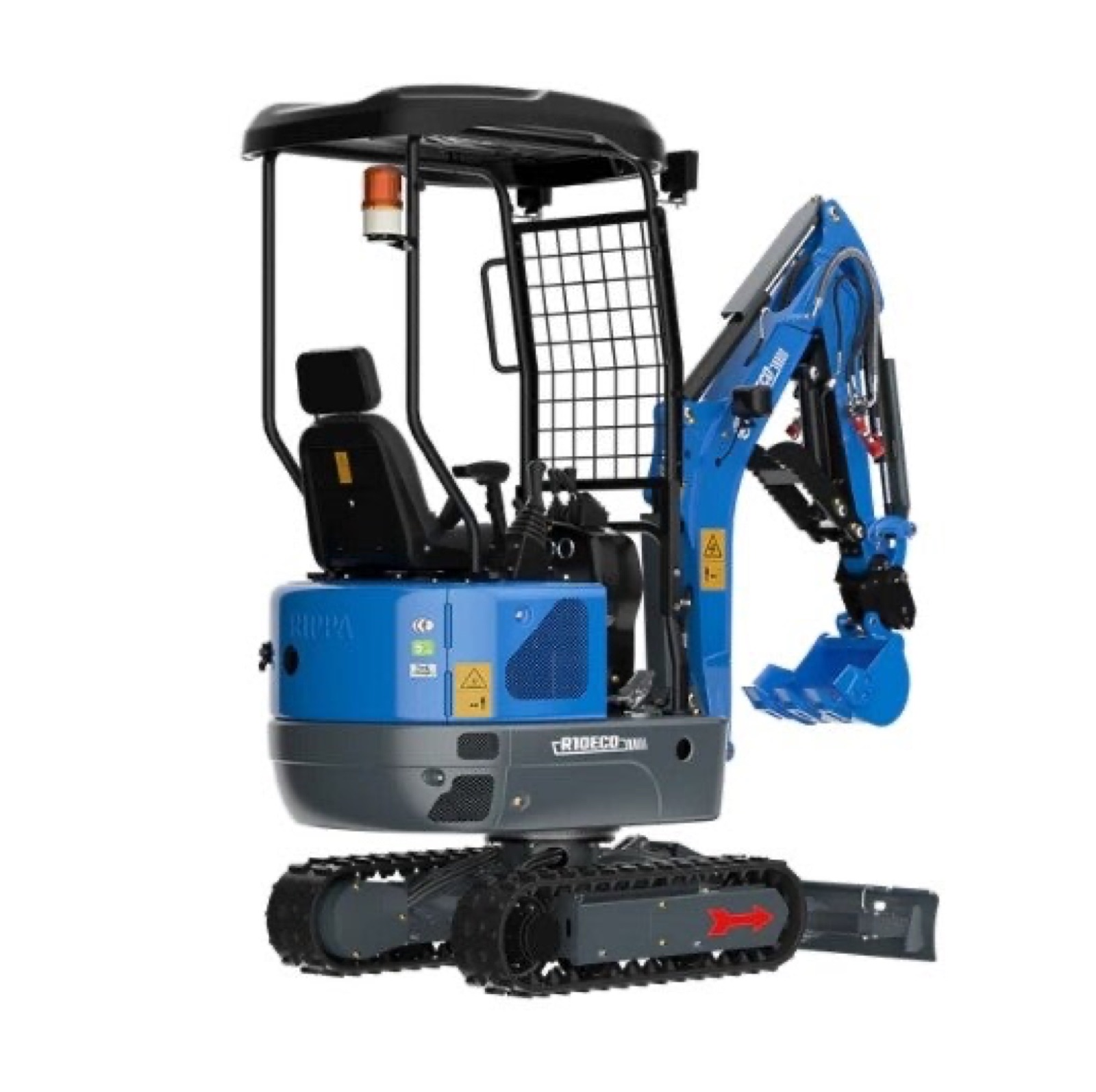 RIPPA R10 PRO Minibagger mit Kubota-Motor & Verstellfahrwerk – Ansicht 2